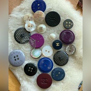 Lot of 22 Chanel Buttons for Jacket Dress Top
